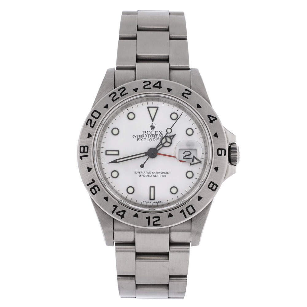 Rolex 40 Oyster Perpetual Explorer II Automatic Watch Stainless Steel